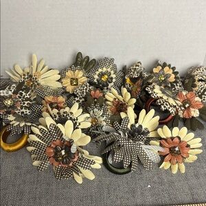 Fall Floral Handmade Napkin Rings